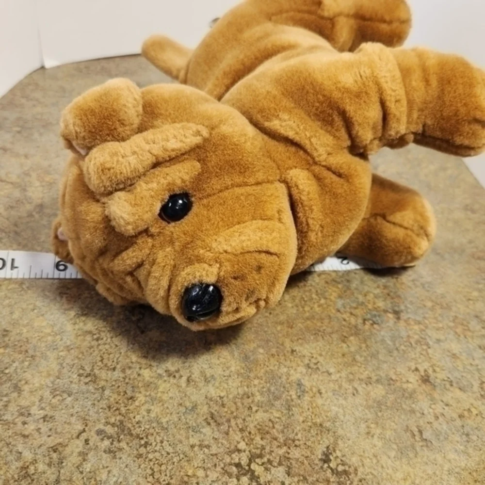 Dan Dee Collector’s Choice Plush‎ Dog Bulldog Brown Stuffed Wrinkles